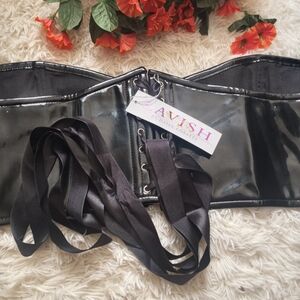 Daisy Corsets Glossy Black Corset